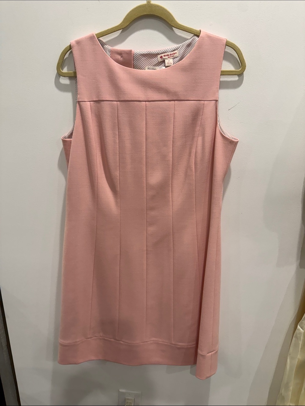 RED Valentino Pale Pink Sleeveless Mini Shift Dress